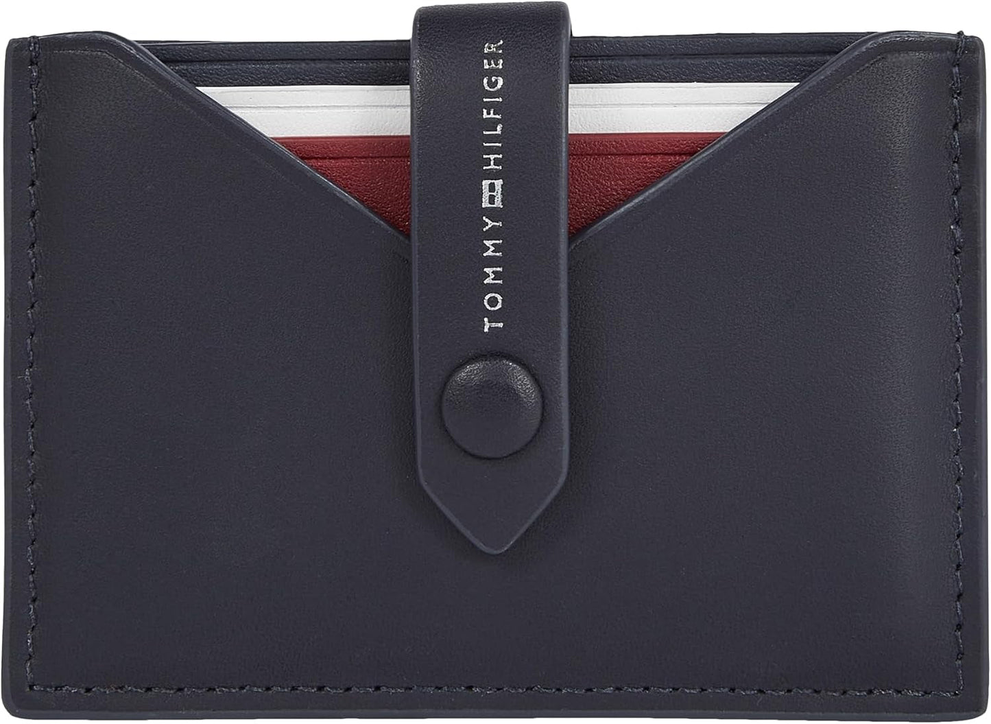 Tommy Hilfiger Pung til mænd Glat tilbagetrækkelig Cc Lille, Blå (Mellemblå), Onesize Pung til mænd Naty Shop Standardtitel