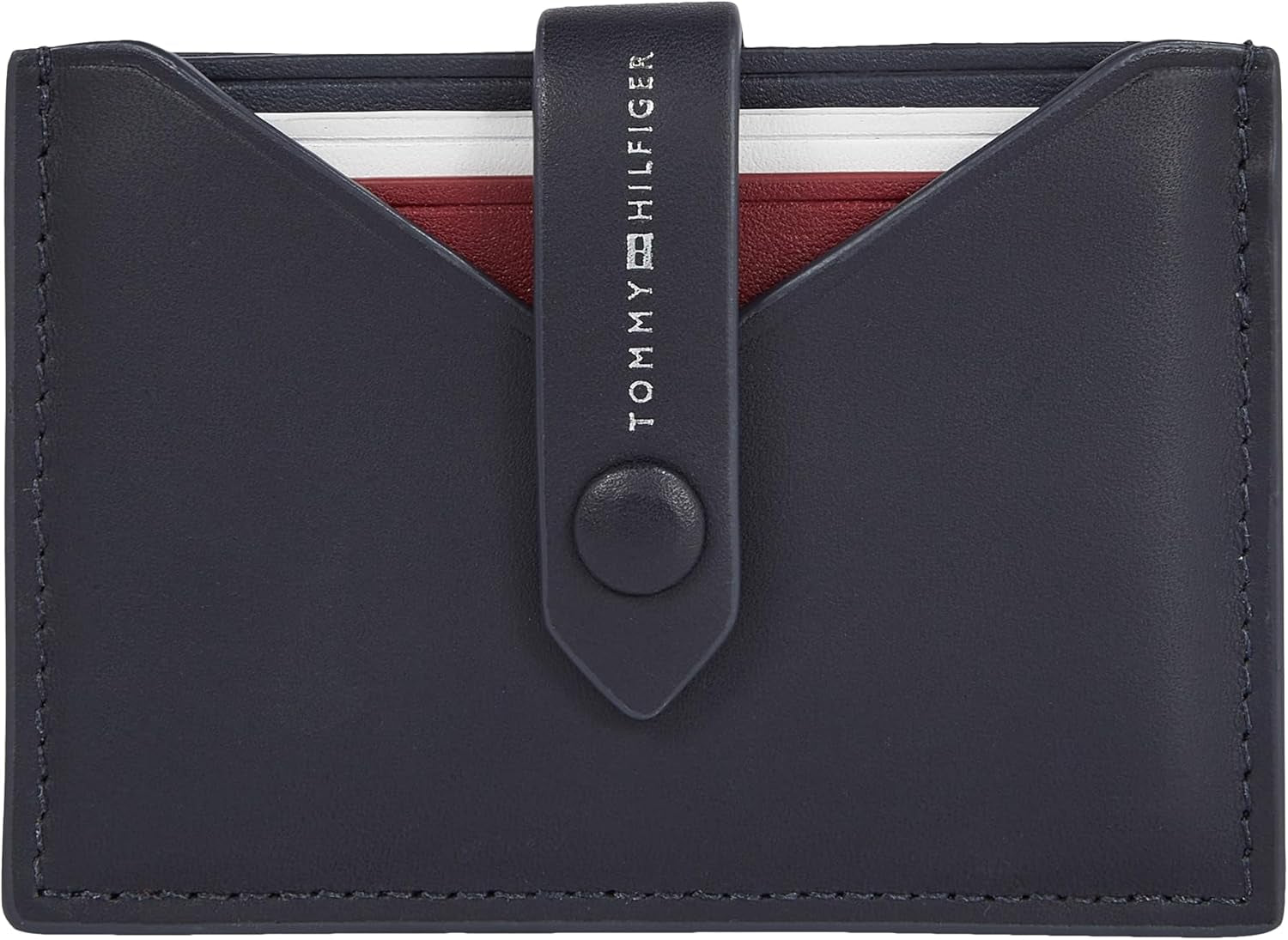 Tommy Hilfiger Pung til mænd Glat tilbagetrækkelig Cc Lille, Blå (Mellemblå), Onesize Pung til mænd Naty Shop Standardtitel