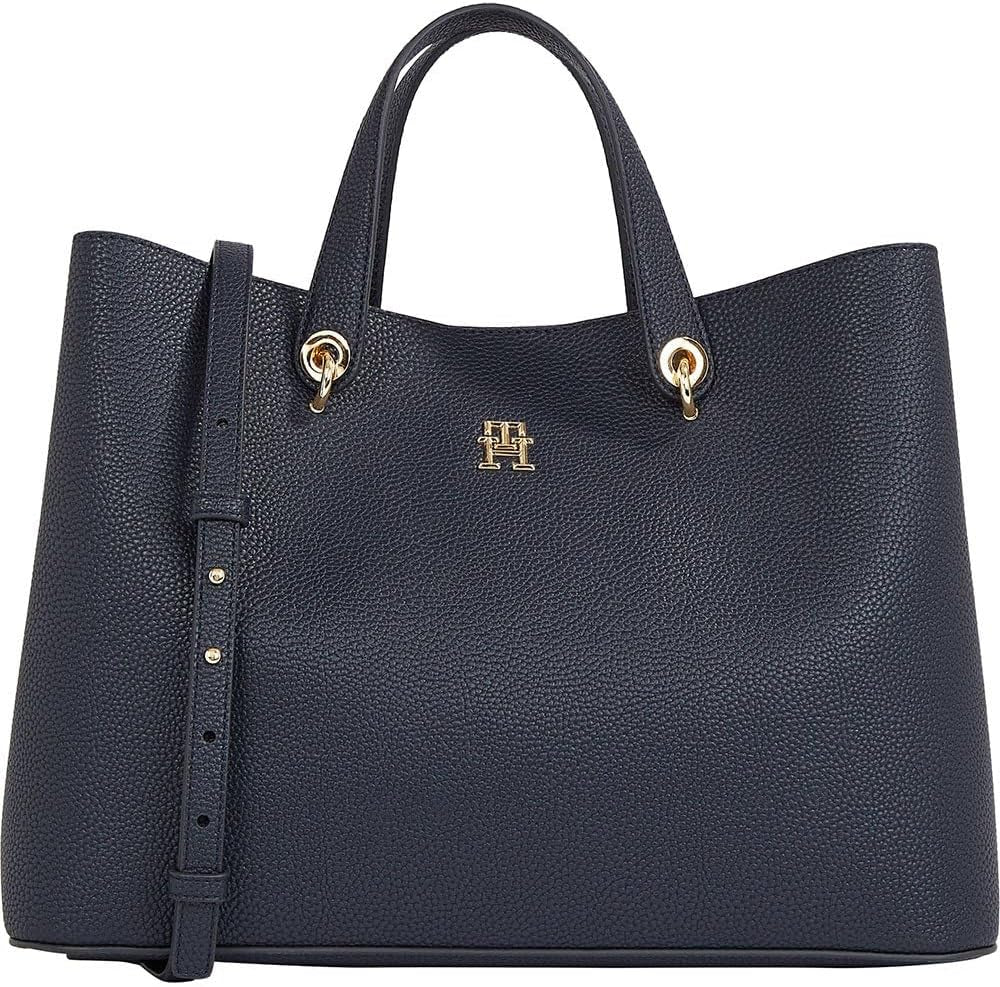 Tommy Hilfiger taske emblem aftagelig skulderrem Tasker Kvinder Naty Shop Blue (Space Blue)