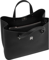 Tommy Hilfiger satcheltaske emblem aftagelig skulderrem Tasker Dame Naty Shop