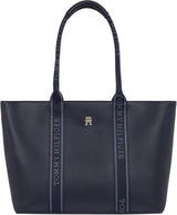 Tommy Hilfiger Th Logotape Tote Aw0aw17198 Mulepose Dame Tasker Naty Shop Blue (Space Blue)
