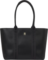 Tommy Hilfiger Th Logotape Tote Aw0aw17198 Mulepose Dame Tasker Naty Shop Sort (sort)