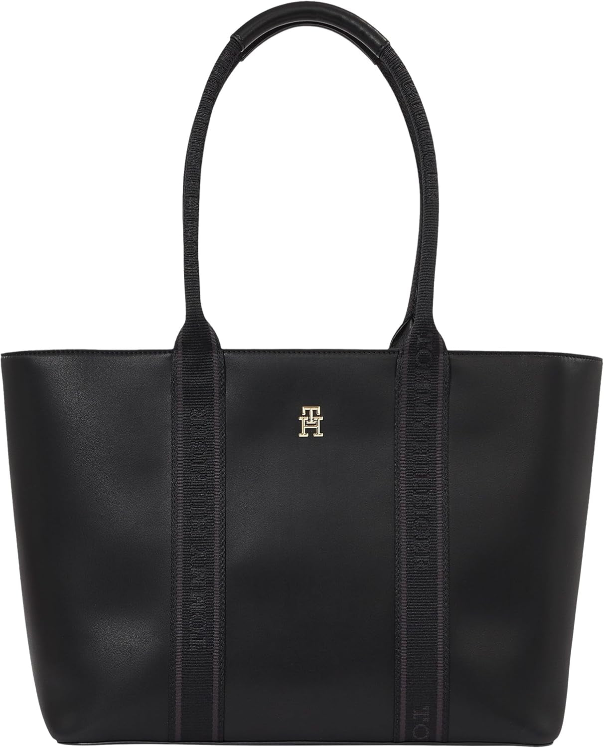 Tommy Hilfiger Th Logotape Tote Aw0aw17198 Mulepose Dame Tasker Naty Shop Sort (sort)