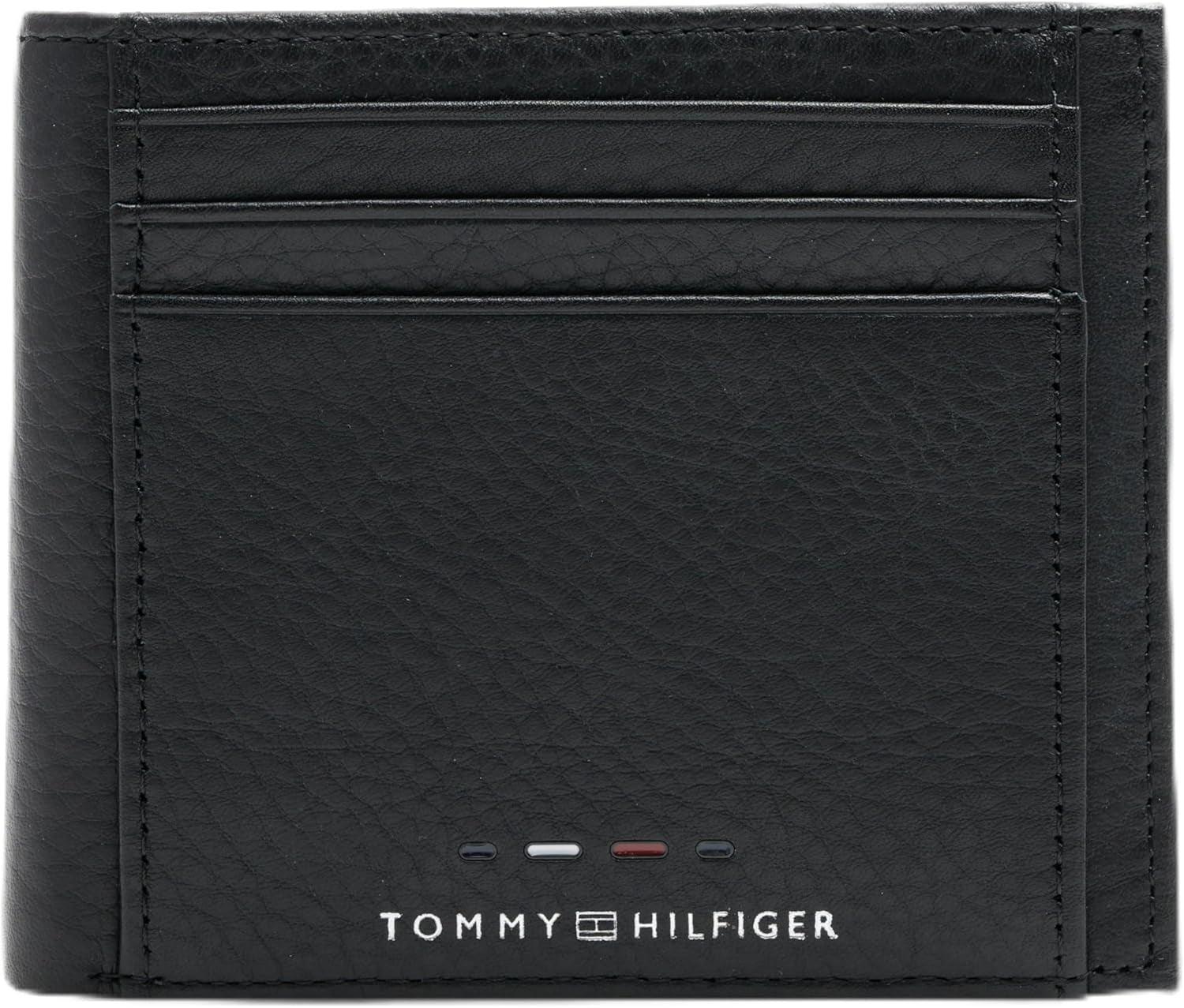 Tommy Hilfiger TH PREMIUM LÆDER EKSTRA CC COIN Dobbeltpung til mænd Sort OS Herrepung Naty Shop Standardtitel