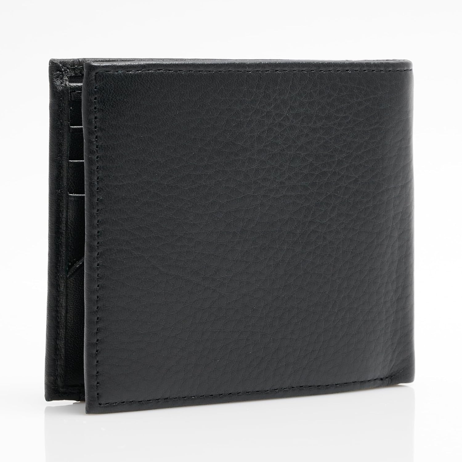 Tommy Hilfiger TH PREMIUM LÆDER EXTRA CC COIN Dobbeltpung til mænd Sort OS Herrepung Naty Shop