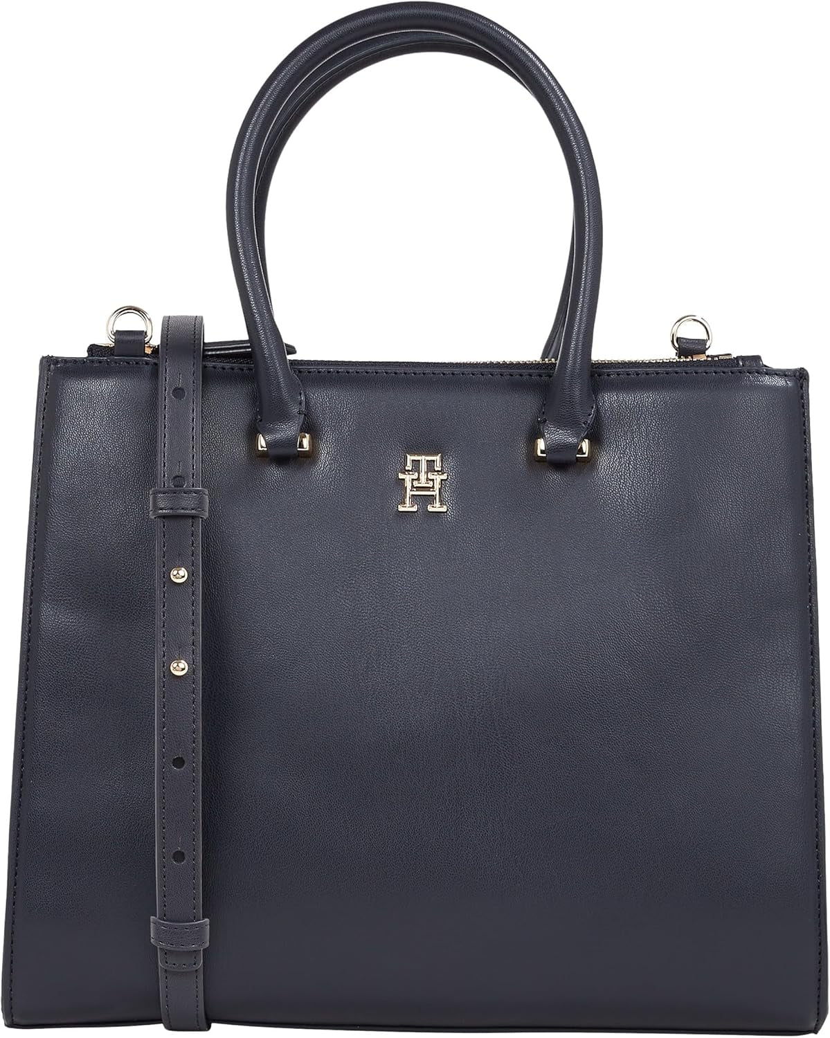 Tommy Hilfiger Tote Bag Eternity Med Zip Up Taske Dametasker Naty Shop Space Blue One Size Passer til alle