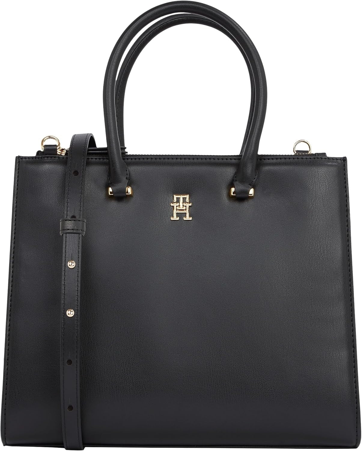 Tommy Hilfiger Tote Bag Eternity Med Zip Up Taske Dametasker Naty Shop Sort (Sort) One Size Passer til alle