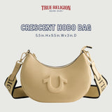 True Religion Dame skuldertaske Pung, Crescent Hobo Håndtaske med justerbar aftagelig rem og Horseshoe Logo Dame Tasker Naty Shop