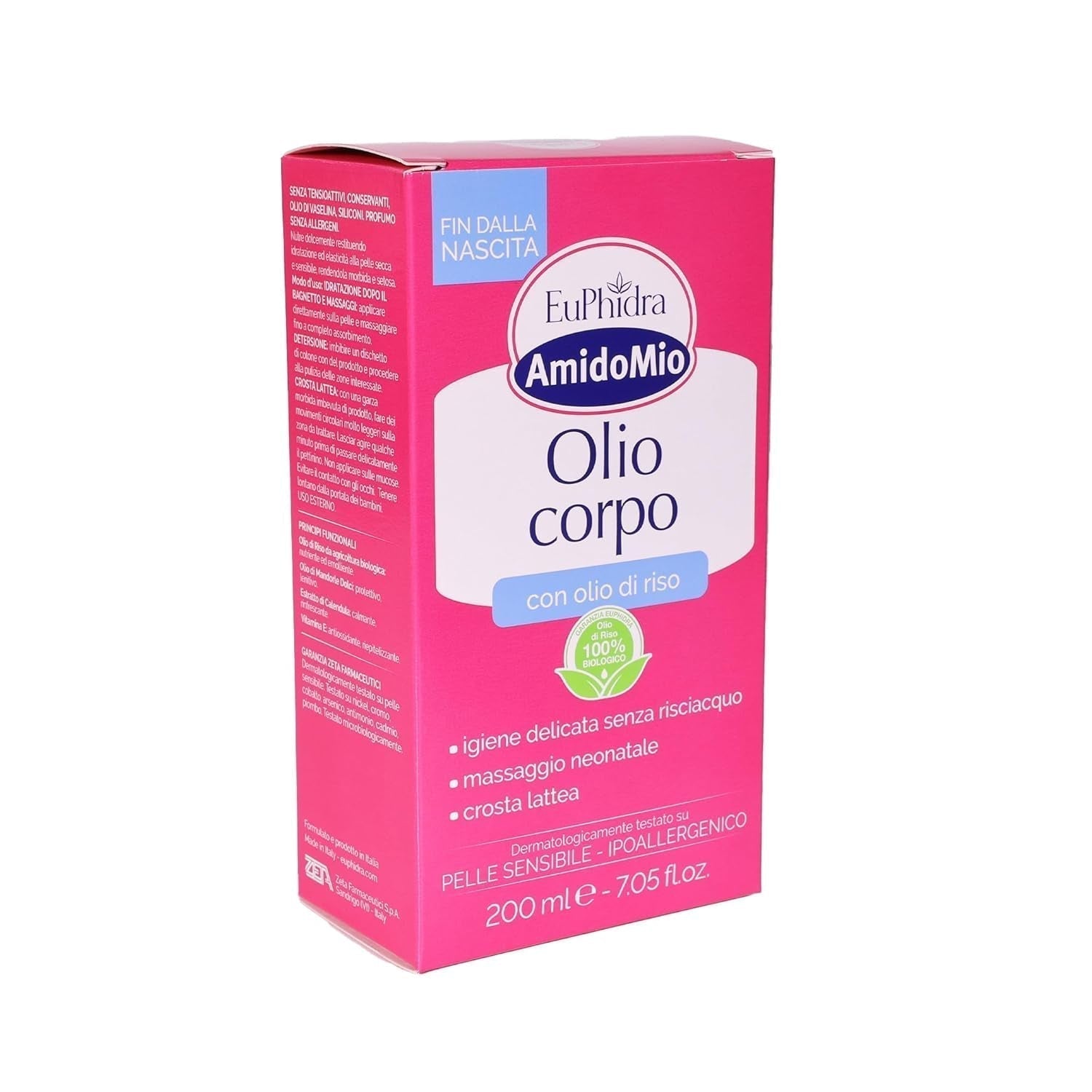 Stivelse Mio kropsolie, fjerner vuggehætten fra nyfødte, 200 ml børn - bad og hudpleje Naty Shop