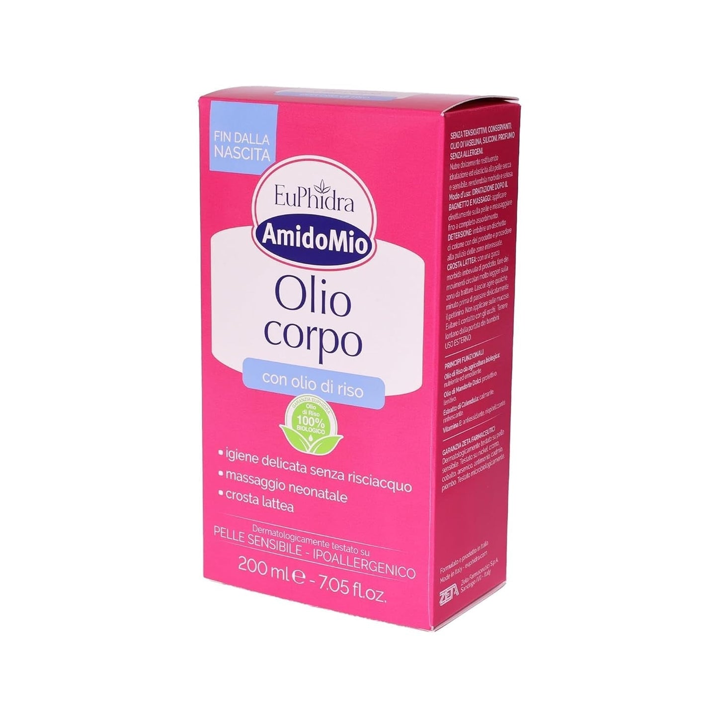 Stivelse Mio kropsolie, fjerner vuggehætten fra nyfødte, 200 ml børn - bad og hudpleje Naty Shop
