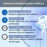 Uriage Baby Peri-Oral Care med økologisk ædle hvid & kobber-zink 30ml - Lindrer øjeblikkeligt irritationer - Reparerer og renser huden - Absorberes hurtigt - Duftfri - 94% ingredienser af naturlig oprindelse Børn - Bad og hudpleje Naty Shop