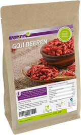 Vita2You Goji bær 1 kg - ulvebær - tørret i solen - usvovlet og uden tilsætningsstoffer - 1000g - lynlåspose - premium kvalitet Dehydrerede produkter Naty Shop Standard titel