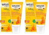 WELEDA Organic Baby Calendula Care Cream Body & Face 30ml - Ansigtscreme / hudcreme til naturkosmetik med sesamolie og lanolin til tør hudpleje. Fugtgivende plejecreme til babyer og børn Børn - Bad og hudpleje Naty Shop Standardtitel