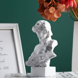 XMGZQ Hvid Aphrodite Statue Skulptur, Harpiks græsk Mytologi Buste Statue, til Coquette Room Decoration, Dark Academia Room Decoration, Boghylder, Skillevæg, Sofabord Centerpiece Statuetter og skulpturer Naty Shop