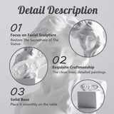 XMGZQ Hvid Aphrodite Statue Skulptur, Harpiks græsk Mytologi Buste Statue, til Coquette Room Decoration, Dark Academia Room Decoration, Boghylder, Skillevæg, Sofabord Centerpiece Statuetter og skulpturer Naty Shop