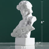 XMGZQ Hvid Aphrodite Statue Skulptur, Harpiks græsk Mytologi Buste Statue, til Coquette Room Decoration, Dark Academia Room Decoration, Boghylder, Skillevæg, Sofabord Centerpiece Statuetter og skulpturer Naty Shop