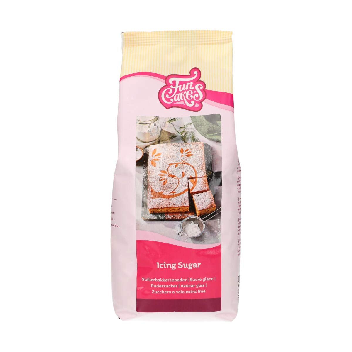FunCakes flormelis, raffineret flormelis af konfekturekvalitet, ultrafin konsistens, perfekt til at lave smørcreme eller smøre fondant på, Halal, 900 g Naty Shop Sugar Paste Standardtitel