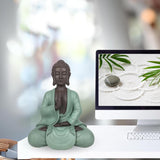 Zen Arôme SBM5 Zen Bodhi statue, grøn/brun, 20 cm høje statuetter og skulpturer Naty Shop