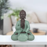 Zen Arôme SBM5 Zen Bodhi statue, grøn/brun, 20 cm høje statuetter og skulpturer Naty Shop