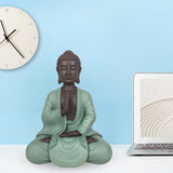 Zen Arôme SBM5 Zen Bodhi statue, grøn/brun, 20 cm høje statuetter og skulpturer Naty Shop