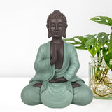 Zen Arôme SBM5 Zen Bodhi statue, grøn/brun, 20 cm høje statuetter og skulpturer Naty Shop
