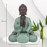 Zen Arôme SBM5 Zen Bodhi statue, grøn/brun, 20 cm høje statuetter og skulpturer Naty Shop