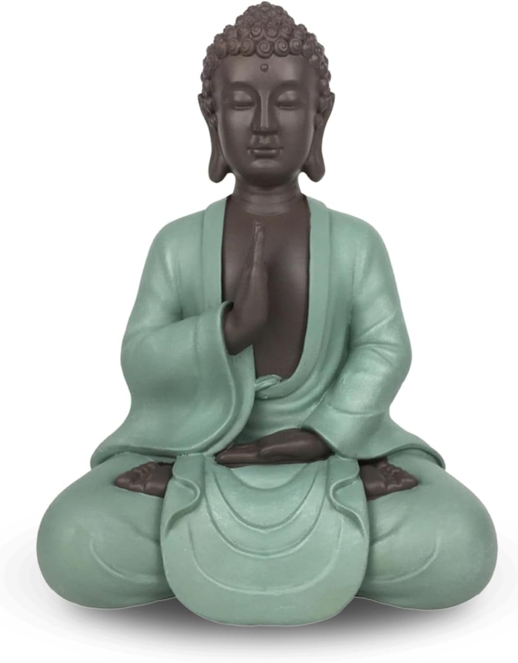 Zen Arôme SBM5 Zen Bodhi statue, grøn/brun, 20 cm høj Statuetter og skulpturer Naty Shop Standard titel