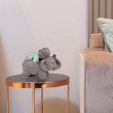 Zen'Light Statue Buddha Bonze Sleeping on Elephant - Zen-atmosfære i dit hellige rum - smuk lovende figur -H 9,5 cm, Brune og grønne statuetter og skulpturer Naty Shop