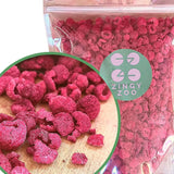 Frysetørrede hindbær Knækkede stykker | XL 300g Frysetørret tørret frugt | Tørrede hindbær Glutenfri Frysetørret frugt | Frysetørrede frugter | Frysetørret hindbær Naty Shop dehydrerede produkter 300G